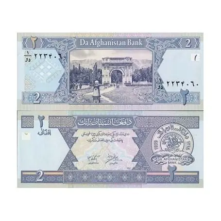 Billet de collection Afghanistan Pk N° 65 - 2 Afghanis Bon Plan