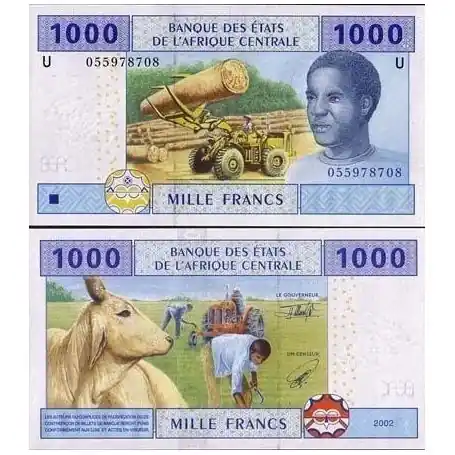Paiement Sécurisé Billets de banque Afrique Centrale Cameroun Pk N° 207 - 1000 Francs