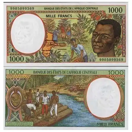 Billet de collection Afrique Centrale Centrafrique Pk N° 302 - 1000 Francs Achat Immédiat