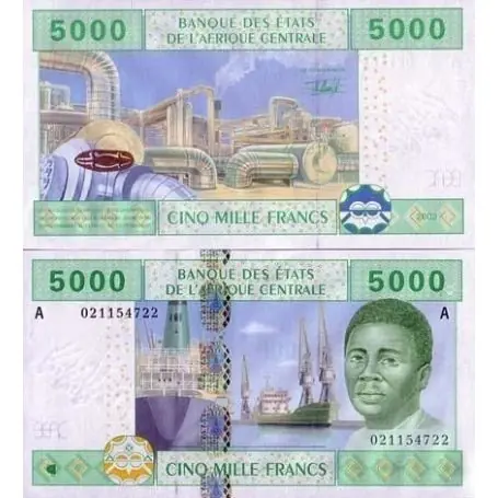 Billet de collection Afrique Centrale Gabon Pk N° 409 - 5000 Francs Jusqu’à Épuisement Des Stocks