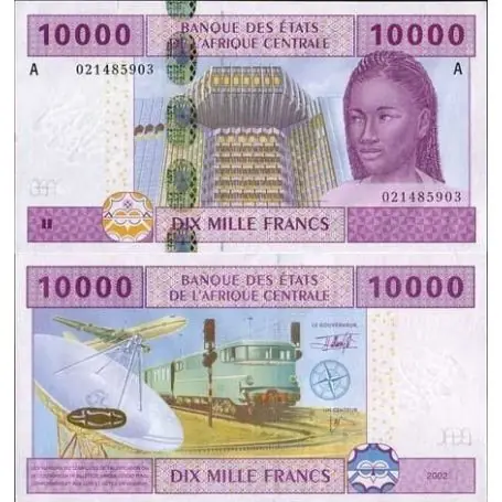 Billets de banque Afrique Centrale Gabon Pk N° 410 - 10000 Francs Meilleure Vente