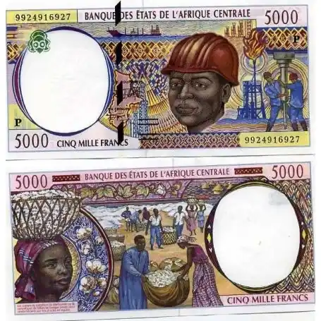 En Vogue Billets collection Afrique Centrale Tchad Pk N° 604 - 5000 Francs