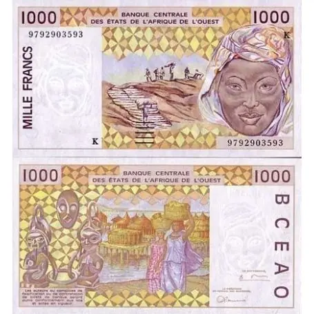Billet de collection Afrique De L'ouest Senegal Pk N° 711 - 1000 Francs Premium
