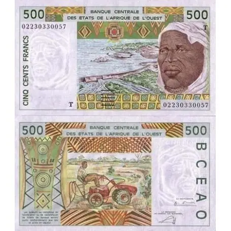 Billets banque Afrique De L'ouest Togo Pk N° 810 - 500 Francs Vente Directe