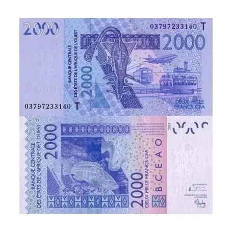 Must-Have Billet de collection Afrique De L'ouest Togo Pk N° 816 - 2000 Francs
