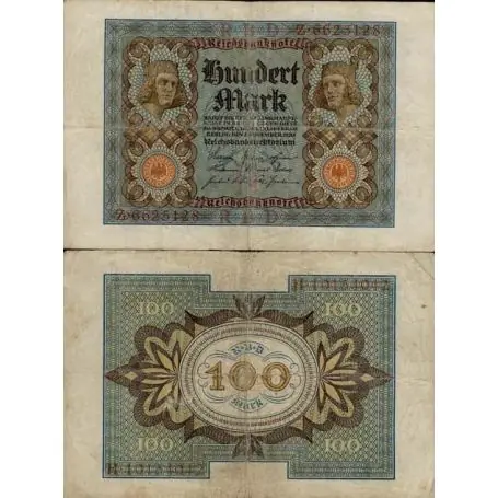 Billet de banque de 100 Mark Pk N° 69 - Billet de collection Europe Allemagne Prix Réduit