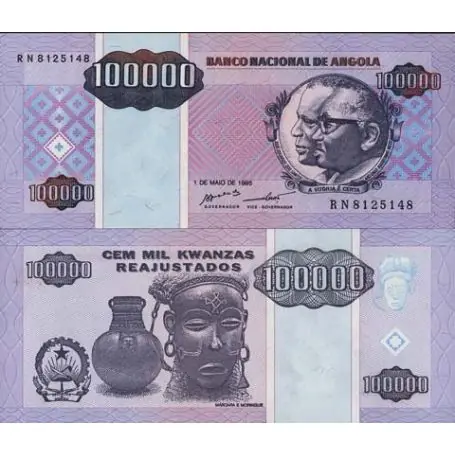 Commander Vite Billet de banque Angola Pk N° 139 - 100000 Kwanzas