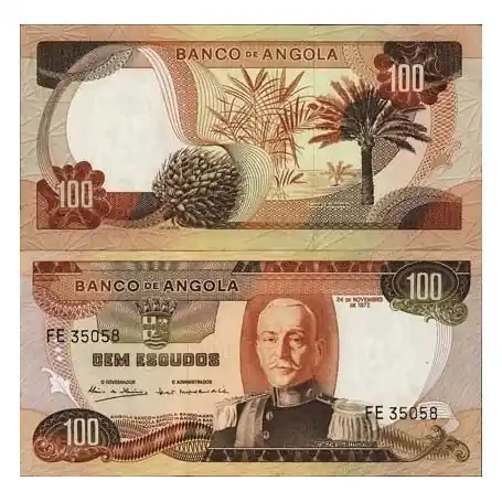 Billet de collection Angola Pk N° 101 - 100 Escudos Prix Bas