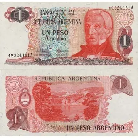 Populaire Billet de collection Argentine Pk N° 311 - 1 Peso