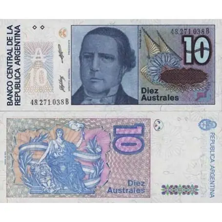 Billet de banque Argentine Pk N° 325 - 10 Australes Offre Exclusive