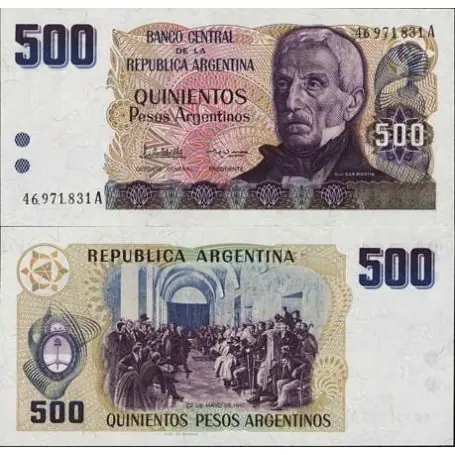 Dernière Chance Billets de banque Argentine Pk N° 316 - 500 Pesos