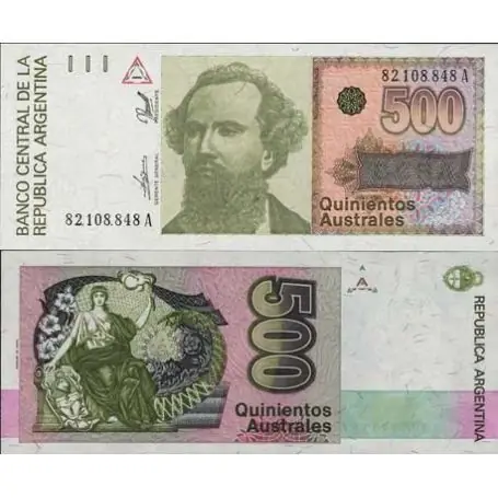 Billet de collection Argentine Pk N° 328 - 500 Australes Original