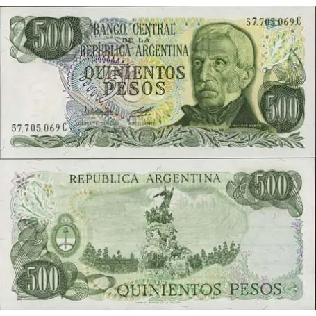 Billets banque Argentine Pk N° 303 - 500 Pesos Top Vente