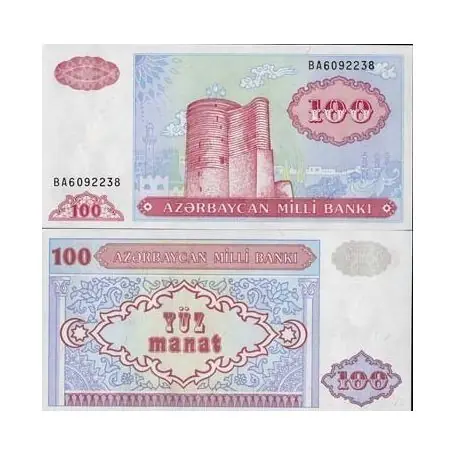 Promotion Billet collection Azerbaidjan - Billet de 100 Manat Pk N° 18