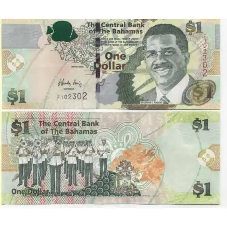 Billets banque Bahamas Pk N° 71 - 1 Dollar Meilleure Vente