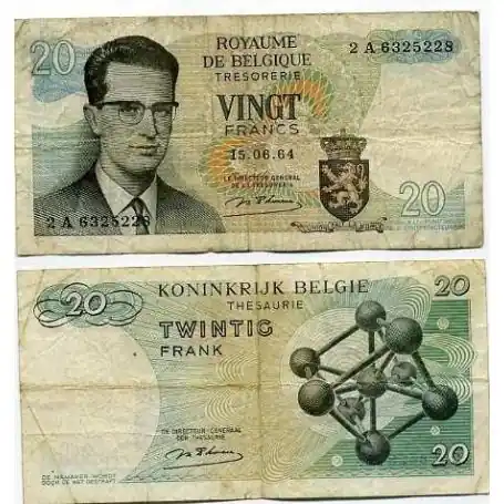 Billet collection Europe, Belgique - Pk N° 138 - Billet de 20 Francs Édition Limitée