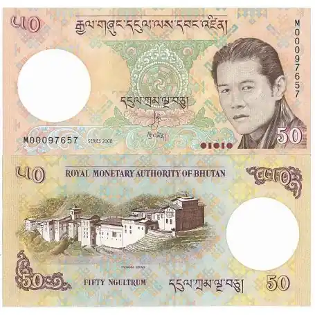 Billets de banque Bhoutan Pk N° 31 - 50 Ngultrum Gros Lot