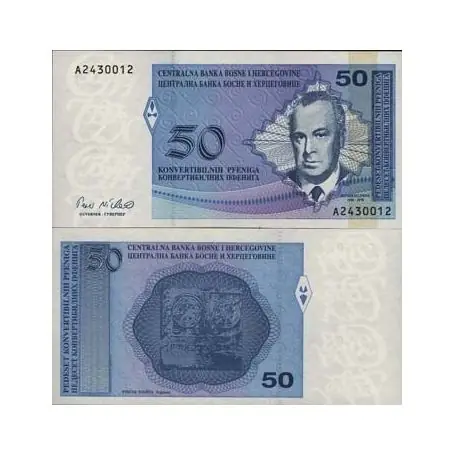 Meilleure Vente Billets collection Bosnie Pk N° 57 - 50 Dinara