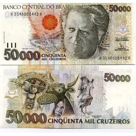 Billet de banque Bresil Pk N° 234 - 50000 Cruzados Petit Prix