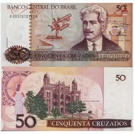 Billets banque Bresil Pk N° 210 - 50 Cruzados Meilleure Qualité