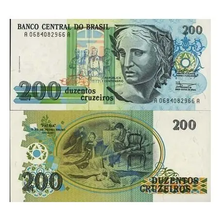 Prix Promo Billet de banque Bresil Pk N° 229 - 200 Cruzados
