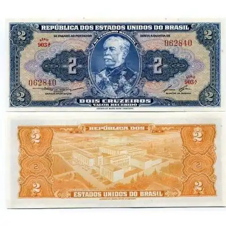 Billet de collection Bresil Pk N° 151 - 2 Cruzeiros Satisfait Ou Remboursé