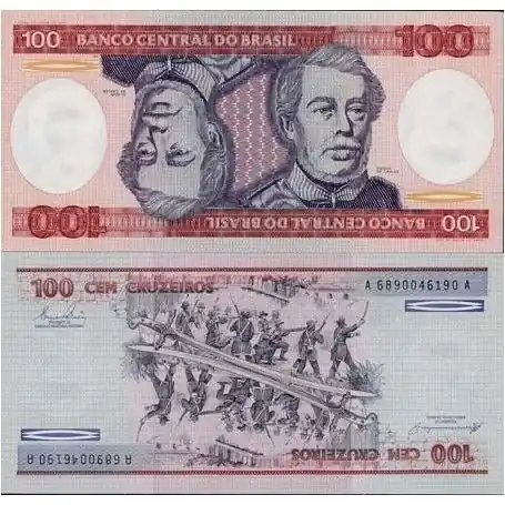 Réduction Billet de collection Bresil Pk N° 198 - 100 Cruzeiros