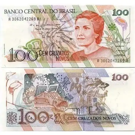 Billet de collection Bresil Pk N° 220 - 100 Cruzados novos Dernière Chance