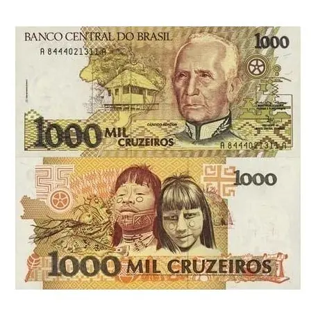 Billets de banque Bresil Pk N° 231 - 1000 Cruzados Commander Vite
