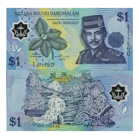 Populaire Billets de banque Brunei Pk N° 22 - 1 Ringgit