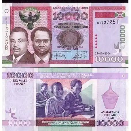 Billet de collection Burundi Pk N° 43 - 10000 Francs Acheter Direct