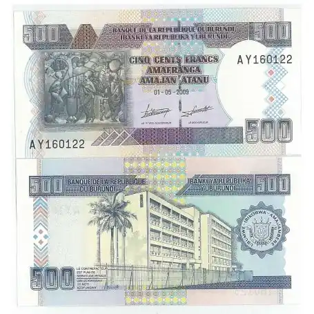 Billets banque Burundi Pk N° 45 - 500 Francs Édition Limitée