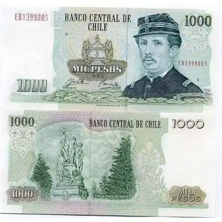 Meilleure Qualité Billet de collection Chili Pk N° 154 - 1000 Pesos
