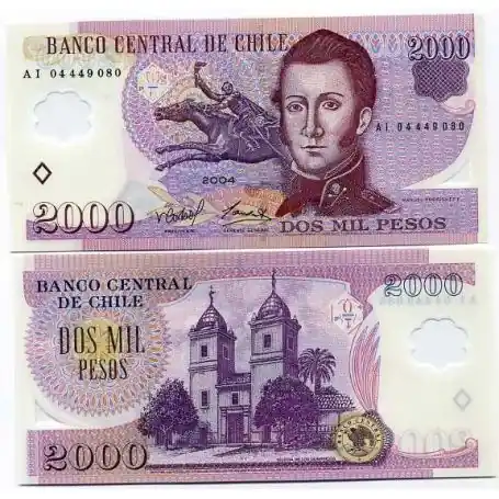 Billet de collection Chili Pk N° 160 - 2000 Pesos Nouvelle Collection
