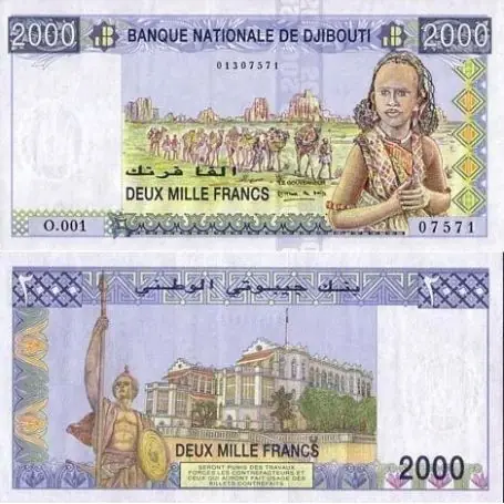 Billet de collection Djibouti Pk N° 40 - 2000 francs Commande En Gros