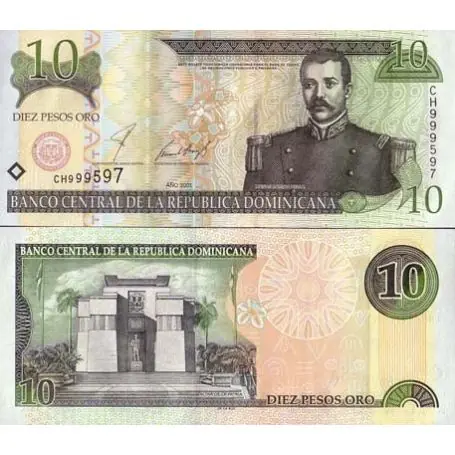 Premium Billets banque Dominicaine Repu. Pk N° 165 - 10 Pesos