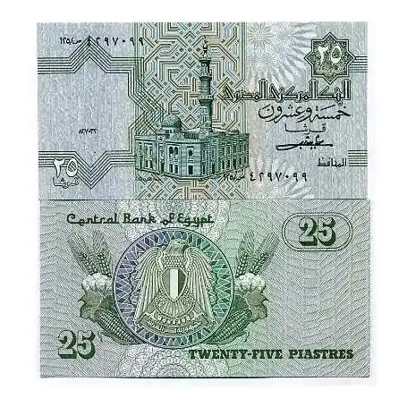 Prix Choc Billet de collection Egypte Pk N° 54 - 25 Piastres