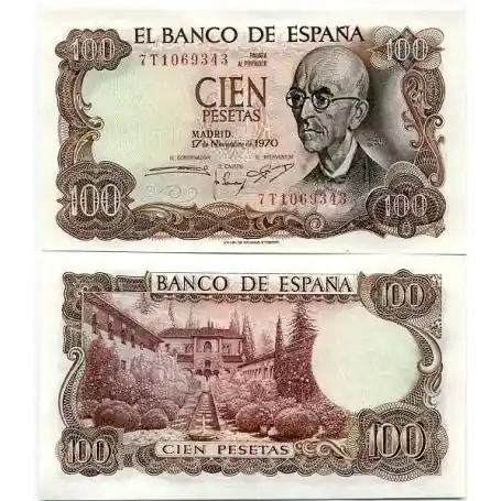 Billet de collection Espagne Pk N° 152 - 100 Pesetas Expédition Rapide