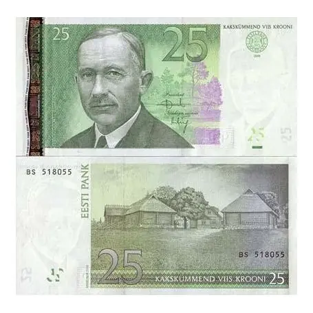 Nouvelle Collection Billets collection Estonie Pk N° 84 - 25 Krooni