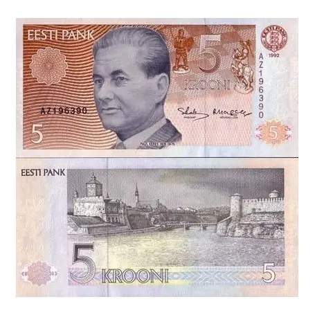 Billet de collection Estonie Pk N° 71 - 5 Kroon Soldes