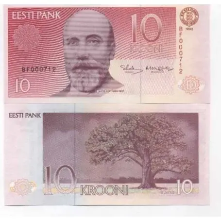 Billets de banque Estonie Pk N° 72 - 10 Krooni Expédition Rapide