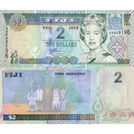 Bon Plan Fidji - Pk N° 96 - Billet de collection de 2 Dollar