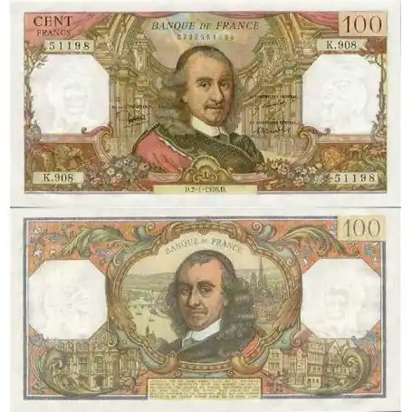 Authentique Billet de 100 Francs - Billet de collection PK 149