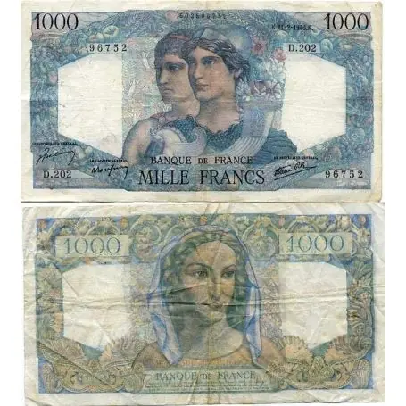 Seulement Aujourd’hui Billet de 1000 Francs - Billets France Pk N° 130