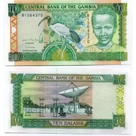 Billets banque Gambie Pk N° 17 - 10 Dalasis Promotion Saisonnière