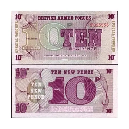 Pas Cher Billets banque Gb Armee Pk N° 48 - 10 New Pence