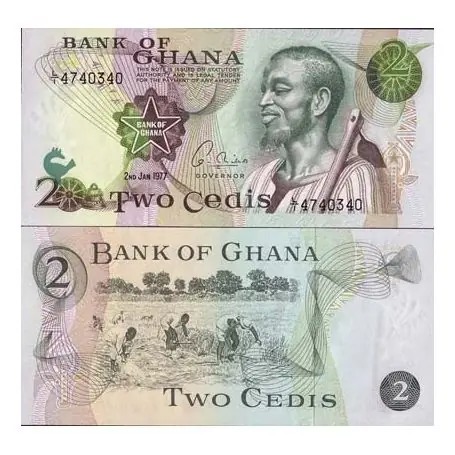Billets collection Ghana Pk N° 14 - 2 Cedis Remise