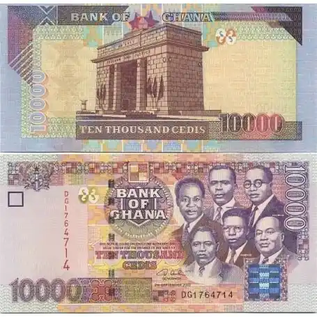Seulement Aujourd’hui Billets banque Ghana Pk N° 35 - 10000 Cedis