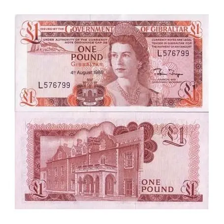 Prix Promo Billets banque Gibraltar Pk N° 20 - 1 Pound