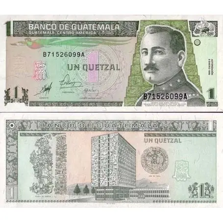 Billets banque GUATEMALA Pk N° 99 - 1 Quetzal Livraison Express